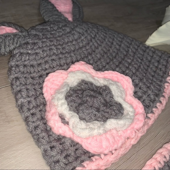 Baby outfit Cute Knit Bunny for newborn baby photography Props - Picture 6 of 10